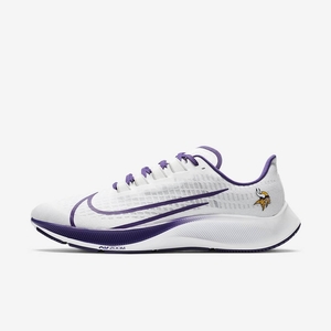 Chaussure De Running Nike Air Zoom Pegasus 37 (Minnesota Vikings) Blanche 1938-452 White/Pure Platinum/White/Court Purple Femme | LBK-59948577